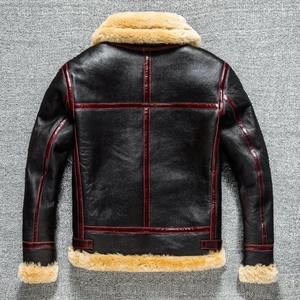Veste en cuir de qualité supérieure en cuir de mouton véritable blouson de motard - Product Image 2