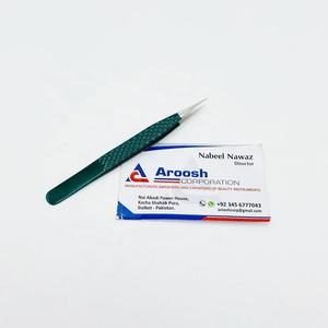 แหนบแยกสีเขียวแบบแข็งสแตนเลสยึดจับเพชรแหนบปลายแหลมทนทาน - Product Image 6