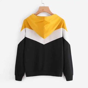 Sudadera con capucha de gran tamaño para mujer, sudadera informal de algodón liso, nuevo diseño de moda, sudaderas con capucha para mujer, venta al por mayor - Product Image 2