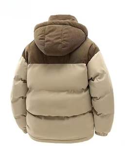 Custom OEM Breathable Quick Dry Puffer Jacket for <b>Men</b> with Customized Logo Front Position Casual Winter Jacket and Pockets - Product Image 2