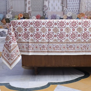 Drap de lit en coton imprimé bloc à main Matériau en coton doux et respirant avec motifs traditionnels authentiques pour chambre à coucher et option cadeau - Product Image 1