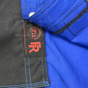 Camisa de trabajo ignífuga azul y negra de dos tonos para hombre, venta al por mayor, Material PE NFP2112 CAT2 para uniformes de la industria de soldadura - Product Image 6