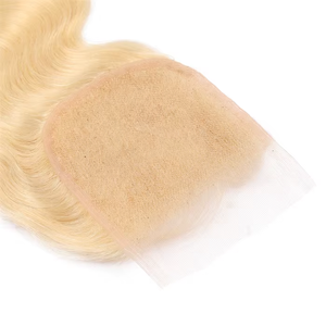 Vendita all'ingrosso # Chiusura in pizzo trasparente 4x4 613 Body Wave, capelli brasiliani Remy, trama singola, tessitura di capelli 100% umani, vendita diretta - Product Image 4