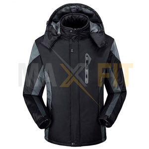 MAXFIT ENTERPRISES <b>Men's</b> Winter Sport <b>Coat</b> Waterproof Canvas Jacket with Inner Fleece Stand Collar for Outdoor Hiking & Camping - Product Image 3