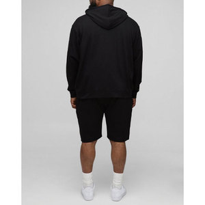 2025 hommes fermeture éclair coton mélangé sweats à capuche manches longues sweats à capuche décontractés avec poche zippée en gros - Product Image 2