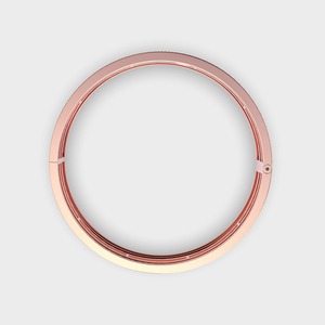 IGI Certified Lab Grown Round Diamond Sleek Dual Layer <b>Bangle</b> <b>Bracelet</b> in 14K Yellow / White / Rose Gold - Product Image 4