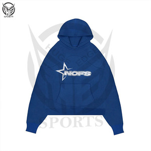 OEM personalizado Puff Impresión de bloque de color acampanado pantalones de chándal Unisex Sudadera con capucha conjunto Streetwear en blanco para hombre apilado chándal con el lado - Product Image 4