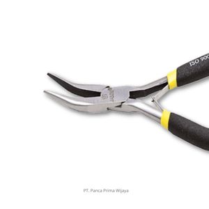 Alicates de Punta Curva Mini de Acero al Cromo Vanadio de Alta Calidad, 4.5 Pulgadas, Precisión para Bricolaje Electrónico y Manualidades, OEM Disponible - Product Image 2