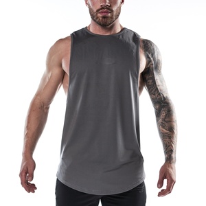 เสื้อกล้ามผู้ชายสีพื้นแห้งเร็วระบายอากาศได้ดี - Product Image 6