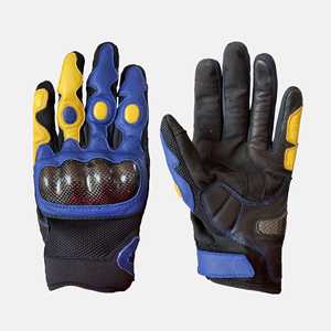 Guantes de Motocicleta de Cuero Suave con Protección Completa para las Manos, Guantes de Carreras de Motocicleta Transpirables - Product Image 6