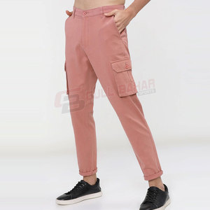 Pantalones de lona ligeros informales para hombre, pantalones Cargo con bolsillos para exteriores, cintura ajustable, suave al tacto, rectos, pantalones Cargo para hombre - Product Image 2