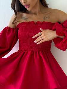 Royal Atlas Womens Red Mini Dress Handmade Open Back Short <b>Prom</b> Dress Elegant Red Summer <b>Party</b> Dress Cute Mini Outfit for Events - Product Image 6