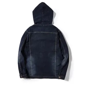 Manufacturer Custom and Wholesale Newest Design hood Denim <b>Blue</b> Reversible Finished Cotton Jeans Jacket for Women - Product Image 2