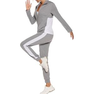 Conjunto Deportivo de Dos Piezas para Mujer, Corte Ajustado, con Logotipo Personalizado, Material de Poliéster/Algodón, Sudadera con Capucha y Pantalones Deportivos para Invierno - Product Image 5