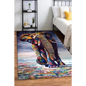 Alfombras con Estampado de Elefantes, Alfombra de Entrada, Abstracta, Animal, Salón, Personalizada, Impresa en 3D, Alfombra Suave No Tejida - Product Image 2