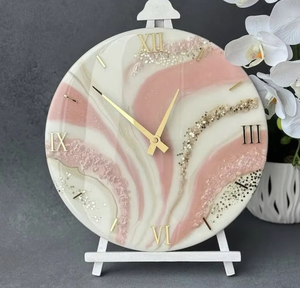 Reloj de Pared Abstracto Moderno Hecho a Mano, Artesanía de Resina Epoxi, Decoración de Pared Moderna - Product Image 5