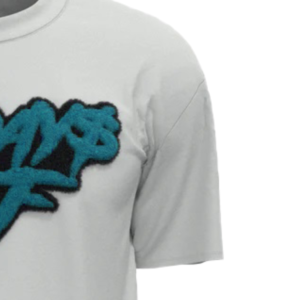 Camisetas desgastadas de algodón 100% personalizadas para hombre, camisetas lisas con parche bordado y hombros caídos - Product Image 5