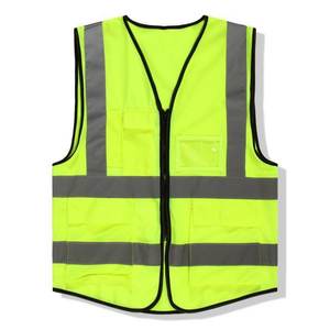 Veste de sécurité de sécurité en tissu polyester avec logo personnalisé Veste de sécurité réfléchissante de construction de 3m - Product Image 1