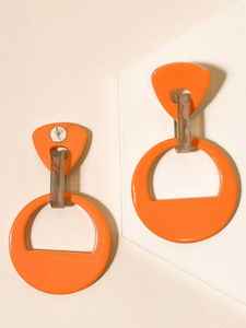 ต่างหูเรซินใสทำด้วยมือเกล็ดทองงานหัตถกรรม khadim ปรับแต่งสีได้ขนาดสง่างามสวมใส่ได้ทุกวันเครื่องประดับสำหรับ - Product Image 4