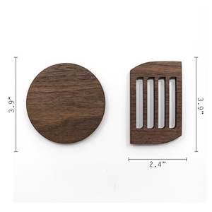 Table Top 4X4 Inches Square Shape Acacia Wood Home Decorative Table Top Tea & Coffee Serving <b>6</b> Pieces <b>Coasters</b> <b>Set</b> - Product Image 2