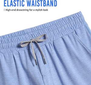 กางเกงขาสั้นผู้ชายผ้าเฟรนช์เทอร์รี่คุณภาพดี หนักแน่น 100% ผ้าฝ้าย แห้งเร็ว สไตล์ลำลอง ลายเรียบ สำหรับฤดูร้อน เหมาะกับการสวมใส่แบบสตรีทแวร์ - Product Image 3