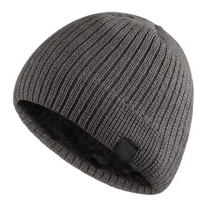 <b>Knitted</b> Cuffed Beanie <b>Hat</b> for Men <b>Women</b> Soft Warm Outdoor Skull Cap for Daily Use and Winter Wear jacquard - Product Image 3
