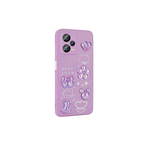 ASMA Toys Coque en silicone liquide transparente avec motif gaufré brillant pour Xiaomi Redmi Note 12 Pro Plus 5G - Rose - Product Image 4