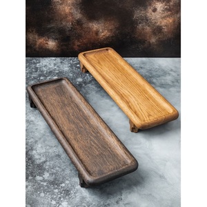 ถาดเสิร์ฟไม้อะคาเซียทรงสี่เหลี่ยมแข็งสำหรับตกแต่งบ้านสำหรับเสิร์ฟอาหารผักผลไม้ - Product Image 1