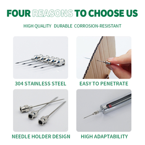 เข็มฉีดหมูวัวแกะทำจากสเตนเลสอุปกรณ์ปศุสัตว์ป้องกันการฉีดวัคซีนขี่ม้าพร้อมม้าอุ้งเท้าปรับได้ - Product Image 5