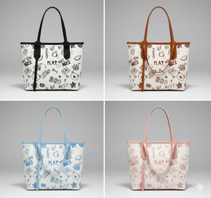 Large Capacity Cute <strong>Bag</strong> Fashion <strong>Cartoon</strong> Design Multifunctional Canvas <strong>Bag</strong> Zipper Closure Canvas Tote <strong>Bag</strong> - Product Image 2