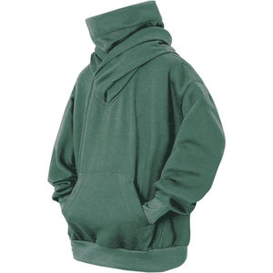 2025 hommes décontracté couleur unie à capuche hiver sweats coton de qualité supérieure avec poche supérieure uni teint Couple à capuche pour homme - Product Image 4