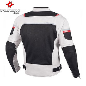 Veste de moto en maille pour hommes CE niveau 2 veste de protection Enduro Biker avec coussinets d'armure amovibles en tissu de maille respirante - Product Image 3
