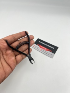Coupe-cuticules professionnel noir couleur plasma avec ressort, logo personnalisé, pour manucure et pédicure, ciseaux à ongles pour doigts et orteils - Product Image 2