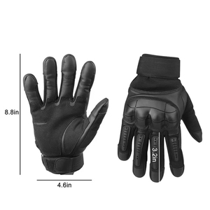 Gants de moto pour hommes Nouveau Style Noir Cuir Perforé Véritable Protecteur pour Cyclisme Sports Écran Tactile Fabriqué au Pakistan - Product Image 2