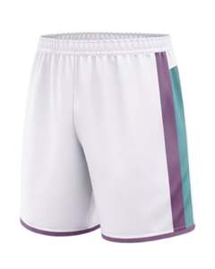 Conjunto de Camiseta y Pantalones Cortos de Fútbol Personalizados en Blanco, Verde Azulado y Morado, Transpirables, de Poliéster, para Entrenamiento, Partido, Ropa Deportiva de Equipo - Product Image 4