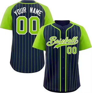 Camisetas de béisbol personalizadas de alta calidad con bordado: uniformes de softbol completamente sublimados - Product Image 1