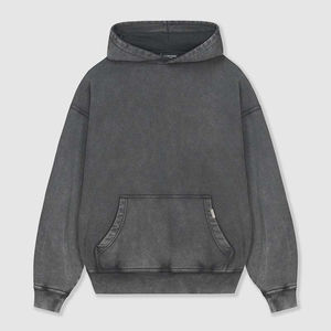Custom Oversize Drop Shoulder <b>Hoodie</b> <b>Men</b> Heavyweight 100% Cotton Acid Washed Vintage Streetwear Style Solid High Quality Fleece - Product Image 1