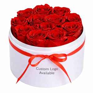 ดอกกุหลาบอบแห้ง 12 ดอก รูปทรงยาว คงทนนาน 3-5 ปี กล่องของขวัญดอกไม้สุดหรูสำหรับคุณแม่ ภรรยา วันวาเลนไทน์ - Product Image 5