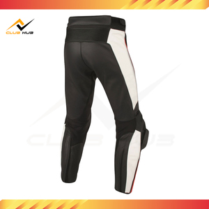 Pantalons de course moto en cuir d'hiver en gros, options personnalisables, ajustement parfait, doublure intérieure respirante, sécurité renforcée - Product Image 4