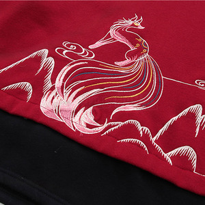Sudadera con capucha transpirable para mujer con mangas caídas en los hombros y cuello con capucha de aspecto limpio para la colocación del logotipo frontal de invierno - Product Image 4