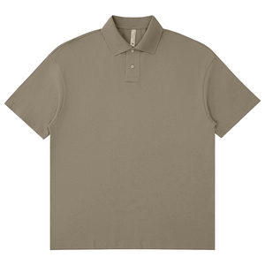 เสื้อโปโลแขนสั้นสำหรับผู้ชายเสื้อโปโลผ้าฝ้ายหนักแขนสั้น - Product Image 6