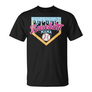 T-shirt Baseball Mama Home Plate Ice Cream Drip per la mamma - Categoria Prodotti Promozionali - Product Image 1