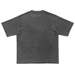 เสื้อยืดผู้ชายผ้าฝ้าย100% สไตล์วินเทจสีพื้นซักแบบปรับแต่งได้แฟชั่นใหม่ - Product Image 6