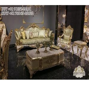 Muebles de Salón Tallados a Mano de Estilo Persa, Diseño Exótico, Juego de Salón Tallado a Mano, Juego de Sofás de Diseño Rococó Real - Product Image 1