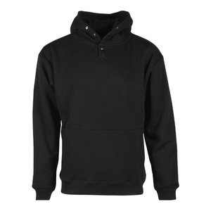 Sweat-shirt thermique épais à double capuche en molleton 100 % coton pour homme, style streetwear, vente en gros personnalisée - Product Image 1