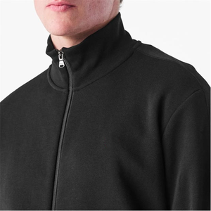 เสื้อสเวตเตอร์สีทึบคลาสสิกสำหรับผู้ชายเสื้อสเวตเตอร์ผ้าฟลีซผ้าฝ้ายมีซิปและกระเป๋าด้านหน้าสำหรับฤดูหนาวสไตล์ทันสมัย - Product Image 4