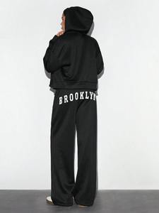 Chándal estampado personalizado para hombre y mujer, Sudadera con capucha y pantalones, ropa deportiva de dos piezas, chándal de moda, venta al por mayor, OEM - Product Image 5