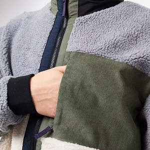 Modern Design <b>Sherpa</b> Fleece <b>Jacket</b> For <b>Men</b> With Thermal Interior Stand Collar Long Sleeve Casual Style <b>Sherpa</b> <b>Jacket</b> For Winter - Product Image 4