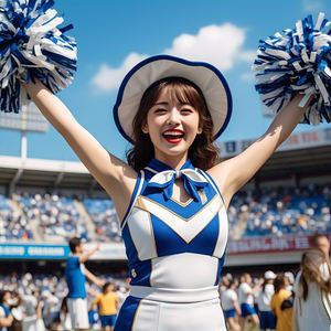 Uniforme de danse de pom-pom girls Top Quality Women Cheer-leading Uniform for Dance Performance Cricket Football Uniform - Product Image 2