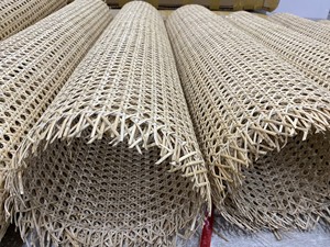 Plastique PE de haute qualité, naturel, sangle de canne en rotin semi-blanchi, rouleau de sangle en rotin en maille tissée de 99 GD - Product Image 2